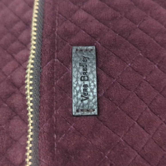 Vera Bradley Iconic Mini Backpack In Purple Velvet Quilted Fabric - Picture 3 of 11